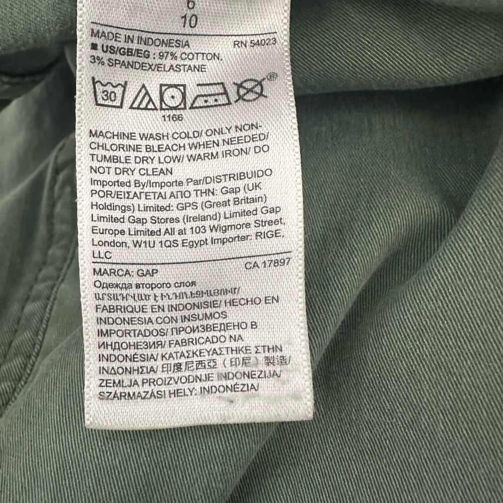 GAP Olive Green Girlfriend Khakis - Picture 8 of 9